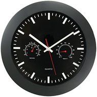 New TIMEKEEPER 6990 12&quot; Temperature &amp; Humidity Wall Clock