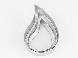 4 TIER TEAR DROP MULTILAYER BIRTHDAY WEDDING ANNIVERSARY CAKE PANS / TINS 6&quot; 8&quot; 10 &quot; 12&quot; N2