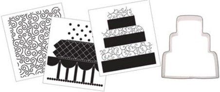 Country Kitchen Sweet Art Wedding Cake Cookie Texture Set