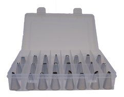 Raims Original Cake Decoration Tips Set 28 Pieces Include 2 Reusable Silicone Icing Bag and 2 Appropriate Coupler... N3