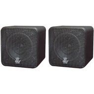 Pyle Home 4, 200-Watt Mini-Cube Bookshelf Speakers (Black) "Product Category: Bookshelf Speakers/Bookshelf Speakers"