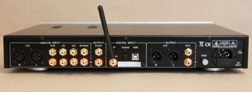 Jolida Fusion DAC Pre - Active Tube Preamplifier with a full DAC and Bluetooth (Silver) N2