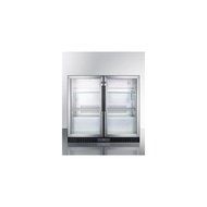 Summit SCR7012DCSS 6.5 cu. ft. Capacity Beverage Center With Automatic Defrost Factory Installed Locks Two Glass...