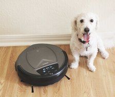 Infinuvo Hovo 650 Robotic Vacuum with HEPA Filter, UV Lamp, Home Base, Scheduler, Virtual Blocker &amp; Water Tank... N9