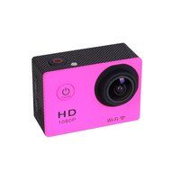 Wifi 1080P Full HD 30M Waterproof Sports Action Camera Bicycle Helmet Car Pink N3