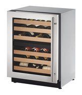 U-Line U2224ZWCS01A Built-in Wine Storage, 24", Stainless Steel