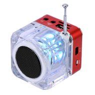 Refresh Your Life Portable Mini Speaker LCD HiFi Music MP3/4 Player Micro SD/TF USB Disk FM Radio N15
