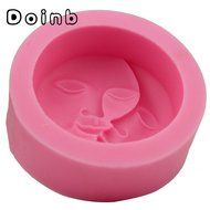 Doinb Sun+Moon (Mother+Baby) Soap Clay Candy Cake Pastry Fondant Chocolate Moulds FDA Silicone Molds Outer Size... N11