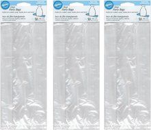 Wilton Party Bags, 4 by 9.5-Inch, Clear, 50-Pack N2