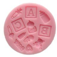 Food Grade BABY SCHOOLING SILICONE MOULD, non stick sugarcraft Sugar paste, Chocolate, Fondant, Butter, Resin,... N2