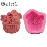 Doinb Sun+Moon (Mother+Baby) Soap Clay Candy Cake Pastry Fondant Chocolate Moulds FDA Silicone Molds Outer Size... N18