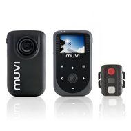 Veho VCC-005-MUVI-HD10 Mini Handsfree Action Cam with Wireless Remote, 4GB Memory, and Helmet Mounting Bracket N6