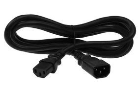 SF Cable, 6ft 14 AWG C13 to C14 Power Cord Extension (IEC320 C13 to IEC320 C14) SJT 15 Amp 250V N5