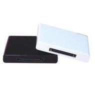Gouptec Wireless Bluetooth 30pin Audio Music Receiver Boombox for Sound dock Iphone Ipod Ipad（black） N2