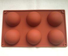 ETHAHE Hemisphere Silicone Mold Random Color 295 * 175 * 33cm