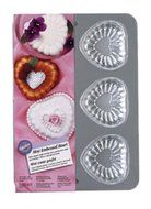 Wilton 6-Cavity Mini Embossed Heart Pan