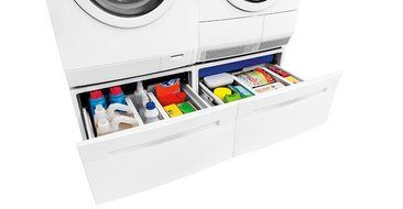 Electrolux EIFLS20QSW Washer &amp; EIED200QSW Electric Dryer Set w/Stacking Kit