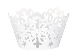 Die Cut Snowflake Holiday Cupcake Wrappers, 12ct N2
