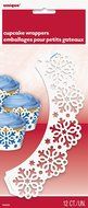 Die Cut Snowflake Holiday Cupcake Wrappers, 12ct N3