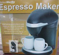 Kitchen Worthy (2 Cup) Espresso Coffee Maker by Kitchen Worthy Espresso Coffee Maker for 2