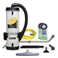 ProTeam Vacuum Backpack 10 Quart LineVacer Backpack HEPA Vacuum with Xover Multi-Surface Telescoping Wand Tool...