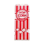 Carnival King Paper Popcorn Bags, 1 oz, Red &amp; White, 100 Piece N5