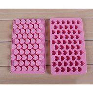 55 Silicone Mini Heart Cake Mold Chocolate Cookies Baking Mould Soap Mold N4