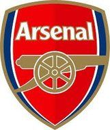 Eight Inch Round Arsenal Logo Edible Image