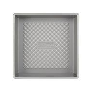 Commercial-Quality Aluminized Steel 3 Square Cake Pans, 6 Inch, 8 Inch, 10-Inch, Nonstick, Silver N2