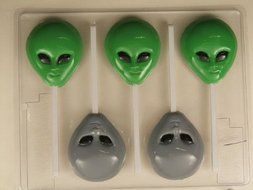 Alien head H076 Halloween Chocolate Candy Mold