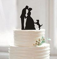 Funny Wedding Cake Toppers, Custom Wedding Cake Topper, Bride and Groom Cake Topper, Pet Dog Cake Topper, Unique...