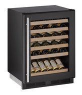 U-Line U1224WCB00A Built-In Wine Storage, 24", Black