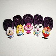 Silicone Molds Alice In Wonderland Theme Set Moulds - Cake Topper Fimo Clay Soap