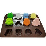 Yunko Silicone Bakeware Mold Owl Sharp Pudding Mold Ice Cube Candy Chocolate Mold,12 Holes N4