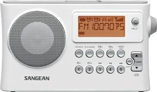 Sangean PR-D14 AM/FM-RDS Portable Receiver with USB-White
