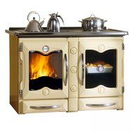 Wood Burning Cook Stove La Nordica "America Cream" Cooking Stove Range N3