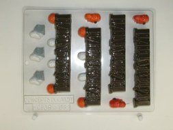Fences and Tombstones H093 Halloween Chocolate Candy Mold