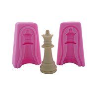 WYD Chess Sets 6 Silicone Fondant Cake Mold Chocolate Baking Sugarcraft (Chess Sets 6) N4
