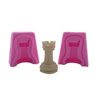 WYD Chess Sets 6 Silicone Fondant Cake Mold Chocolate Baking Sugarcraft (Chess Sets 6) N5
