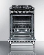 20" Wide Slide-In Gas Range with Stainless Doors &amp; Sealed Burners N4