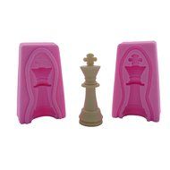 WYD Chess Sets 6 Silicone Fondant Cake Mold Chocolate Baking Sugarcraft (Chess Sets 6) N6