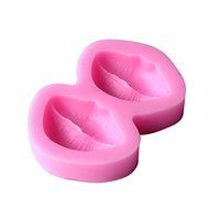 Two Lips Shaped Food Grade Silicone Mold by uGen! Soap Ice Cake Mold. Sugarcraft Tool. Chocolate Candy Fondant...