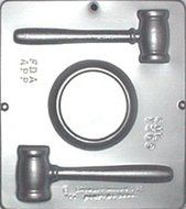 Gavel Set Chocolate Candy Mold 1209