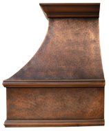 Copper Best H7 302127L Copper Range Hood Vented through Roof or Wall Easy Install N3