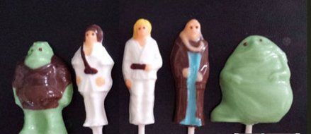 Star Wonders Chocolate Candy Lollipop Mold Star Wars Jedi N2