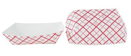 Southern Champion Tray Southland Paperboard Red Check Food Tray (Multiple Sizes Available) N8