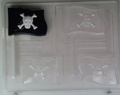 Pirate flag H081 Halloween Chocolate Candy Mold