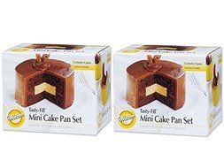 Wilton 2105-155 Mini Tasty Fill 4-Piece Pan Set (2 Pack)