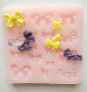 Food Grade Assorted BOWS / RIBBON set Silicone Mold sugarcraft icing mold, non stick Sugar paste, Chocolate, Fondant... N6