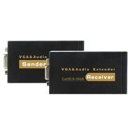 GBSELL 1080P VGA Video Audio Extender Single Sender Receiver Over RJ45 CAT5e/6 100M N3